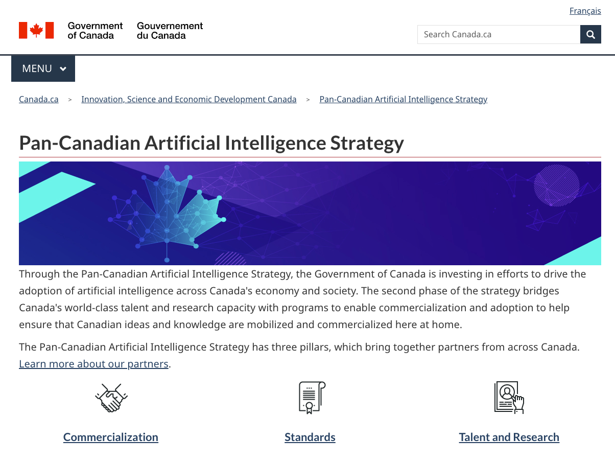 Canada’s AI strategy